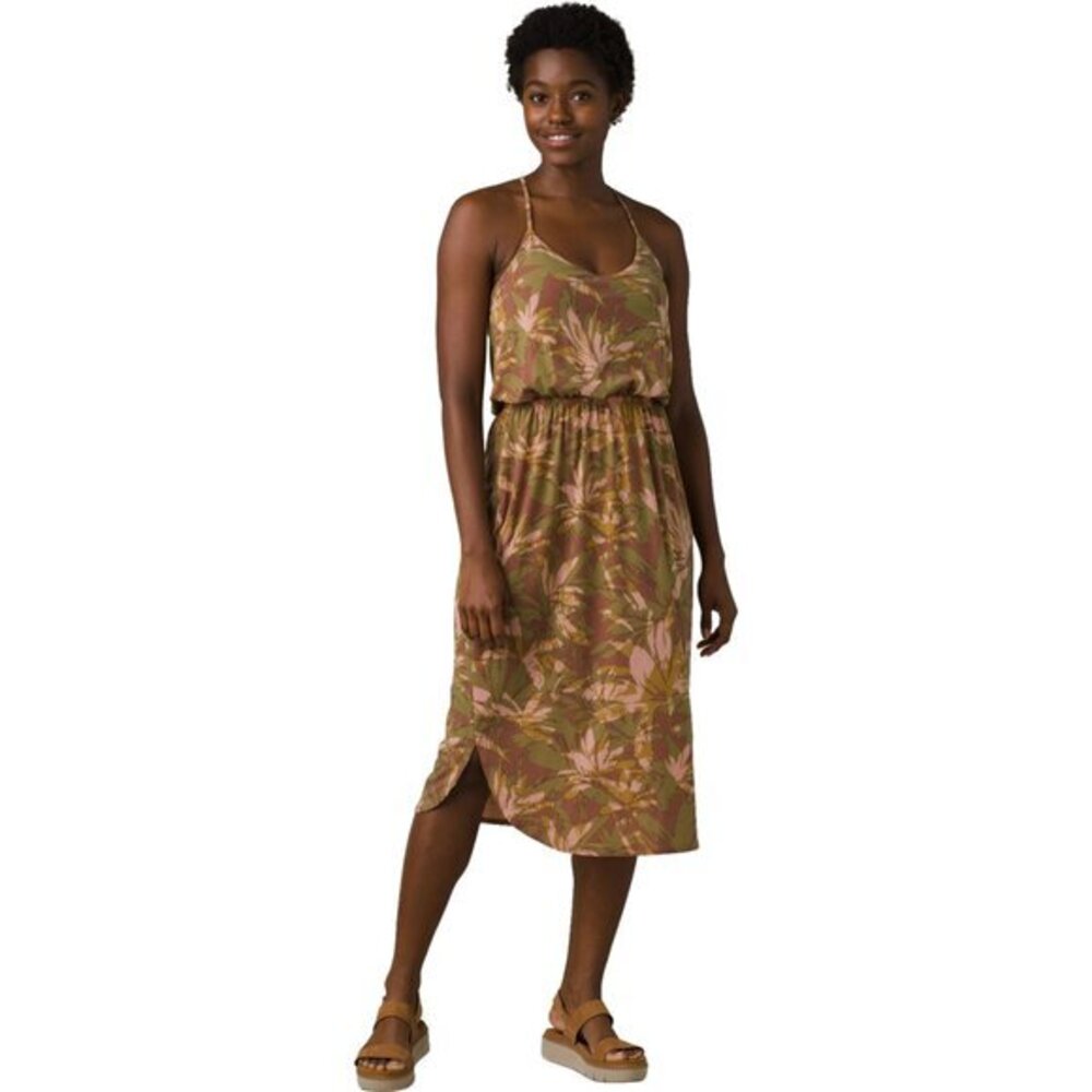 Prana Women's Ayla Summer Midi Dress in Summertime Floral Size M